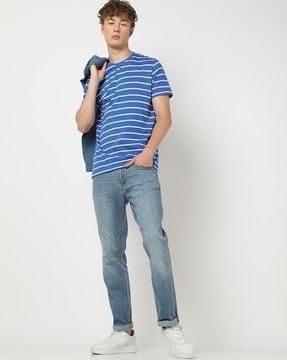 striped crew-neck t-shirt