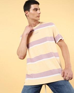 striped crew-neck t-shirt