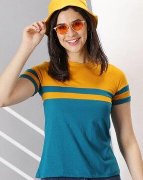 striped crew-neck t-shirt