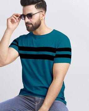 striped crew-neck t-shirt