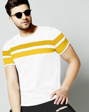 striped crew-neck t-shirt