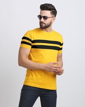 striped crew-neck t-shirt