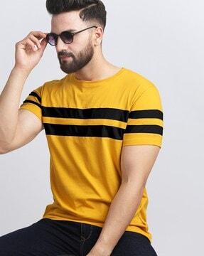 striped crew-neck t-shirt