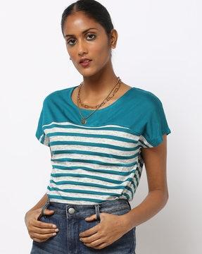 striped crew-neck t-shirt