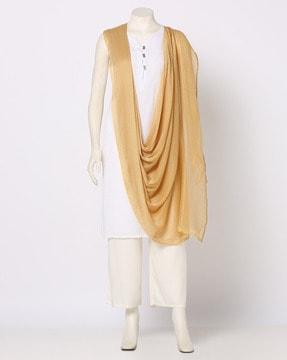 striped dupatta with gotta patti border