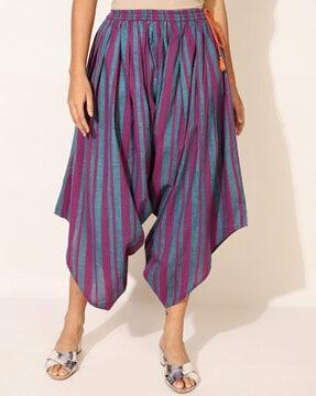 striped elasticated waist salwar