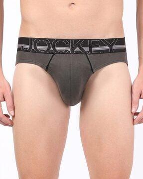 striped elasticated waistband briefs