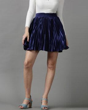 striped flared skirt