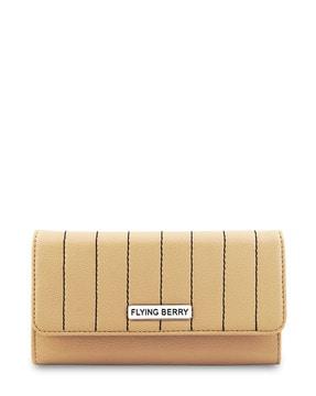 striped foldover clutch