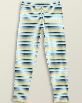 striped full length leggings