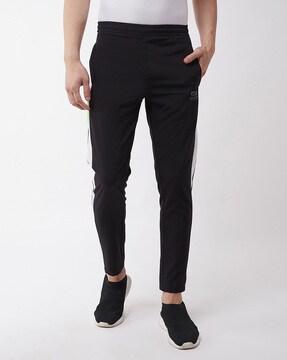 striped full length track pant