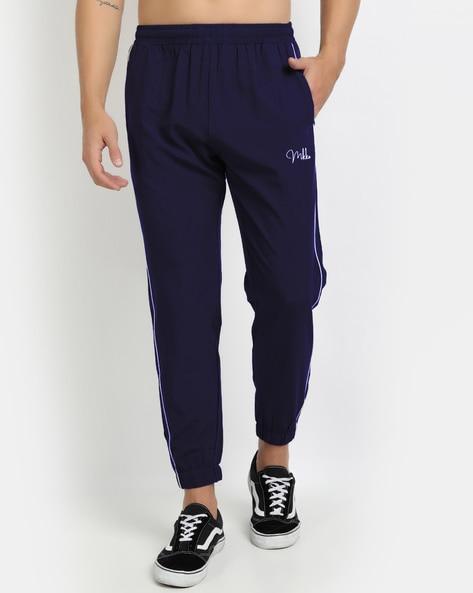 striped full length track pant