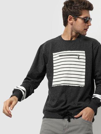 striped full sleeve stylish sweatshirt