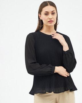 striped full-sleeve top