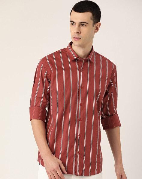 striped full sleeves shirt