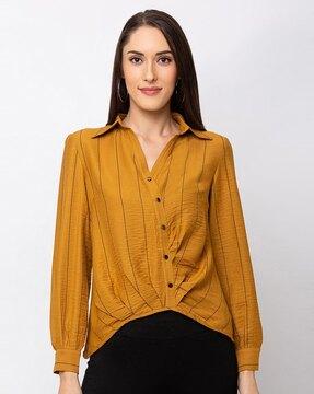 striped full sleeves shirt