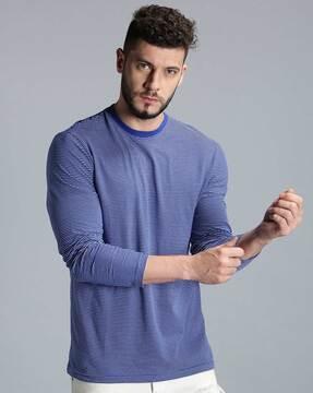 striped full sleeves t-shirt