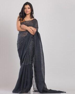 striped handloom saree