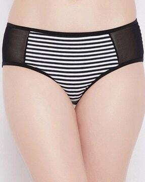 striped hipster panties