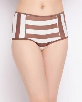 striped hipster panties