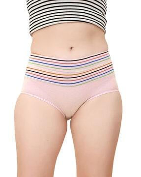 striped hipster panties