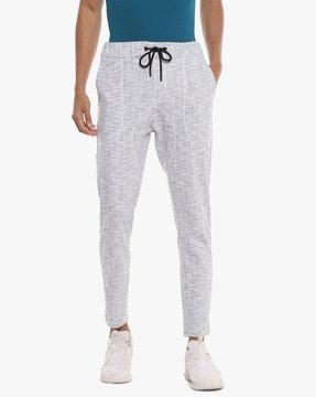 striped jogger track pants