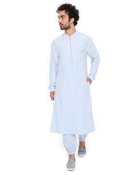 striped kurta suit set