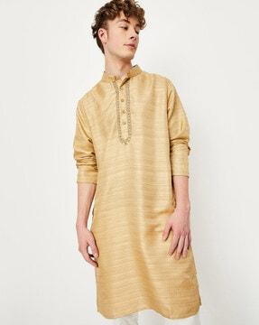 striped kurta with insert pocket