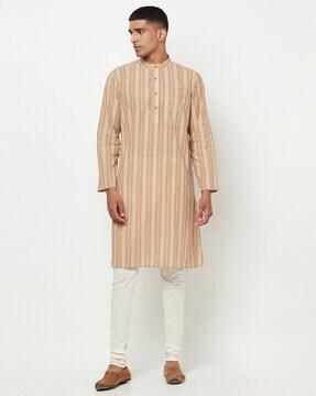 striped long kurta