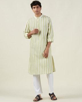 striped long kurta