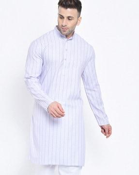 striped long kurta