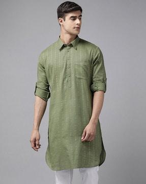 striped long kurta