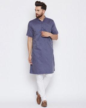 striped long kurta