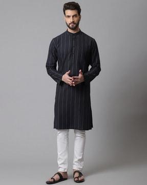 striped long kurta