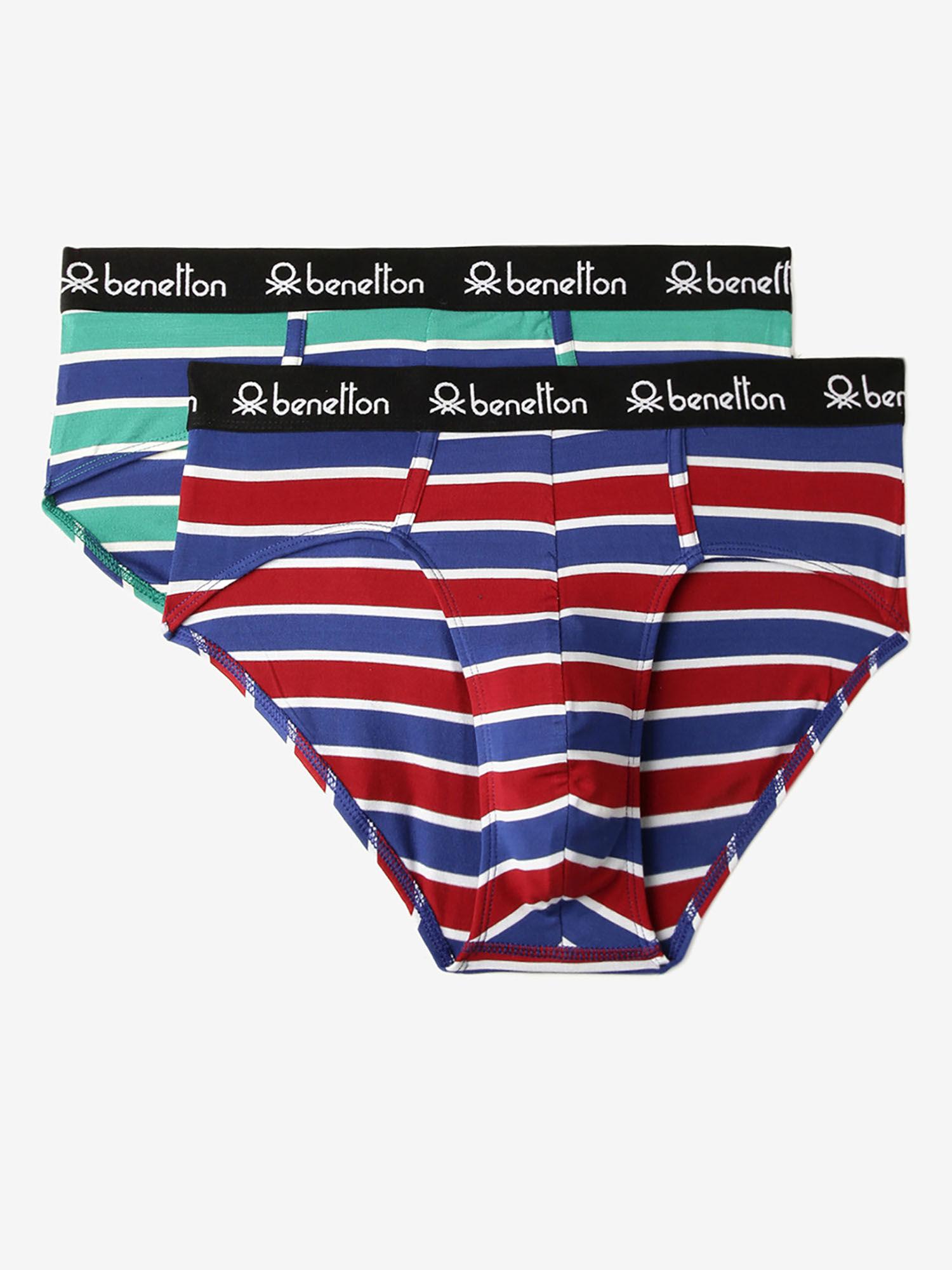 striped low rise briefs multi-color (pack of 2)