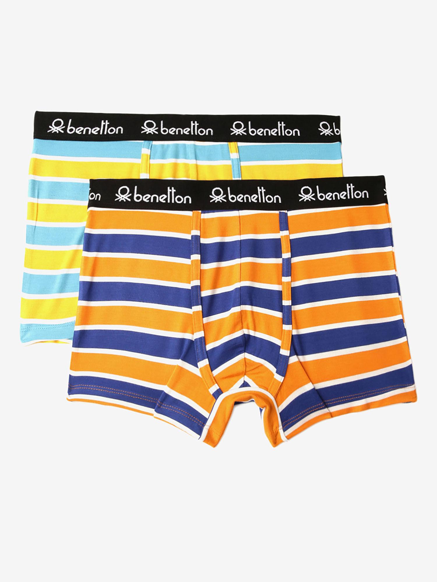 striped low rise trunks multi-color (pack of 2)