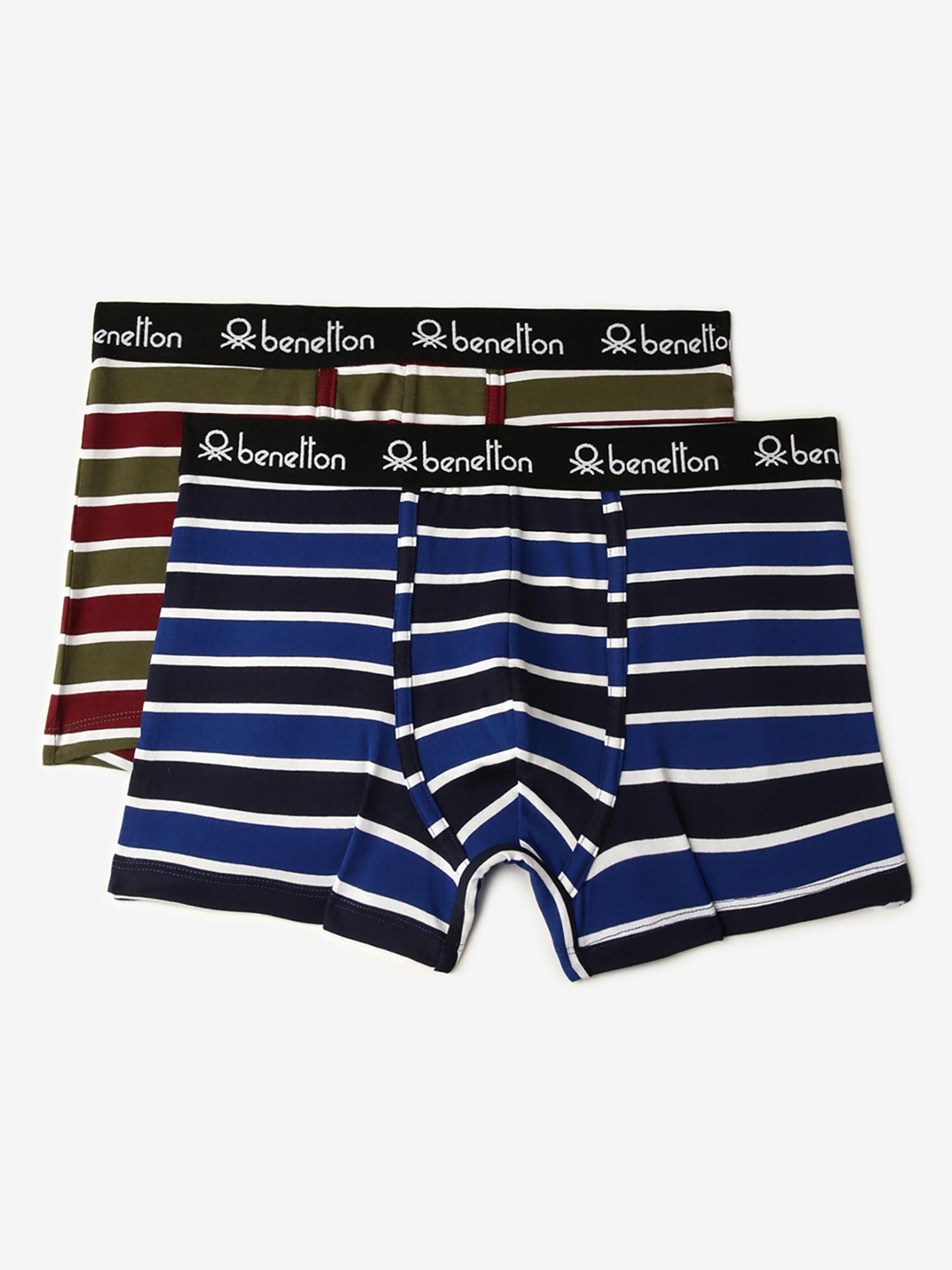striped low rise trunks multi-color (pack of 2)