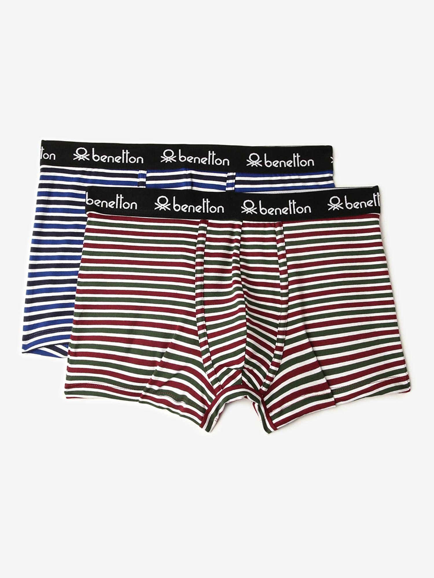 striped low rise trunks multi-color (pack of 2)