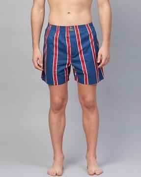 striped mid-rise boxers