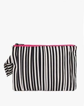 striped multipurpose pouch