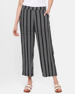 striped pants with insert pocket