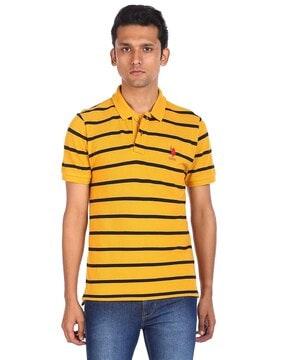 striped polo shirt