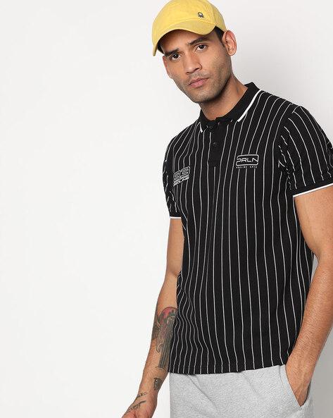 striped polo t-shirt