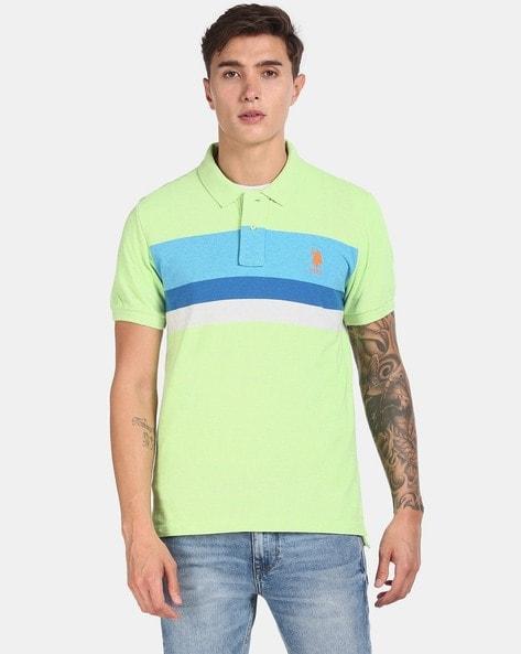 striped polo t-shirt