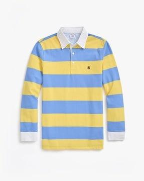 striped polo t-shirt