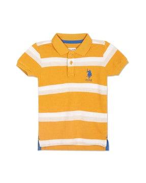 striped polo t-shirt