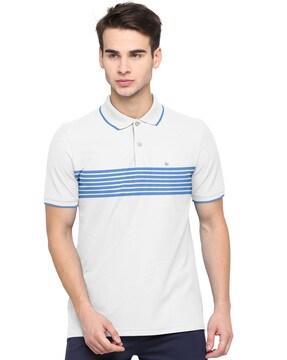 striped polo t-shirt