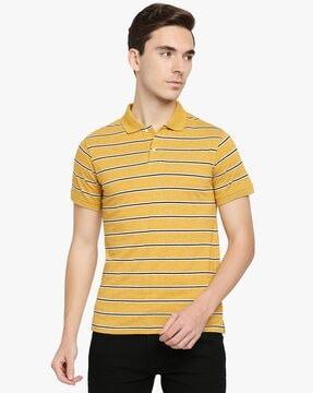 striped polo t-shirt