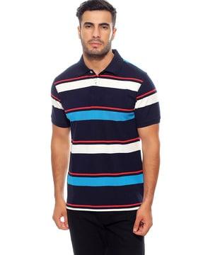 striped polo t-shirt