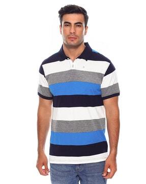 striped polo t-shirt